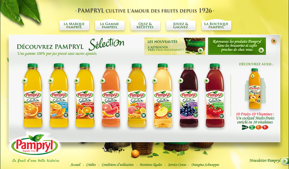 Pampryl Website