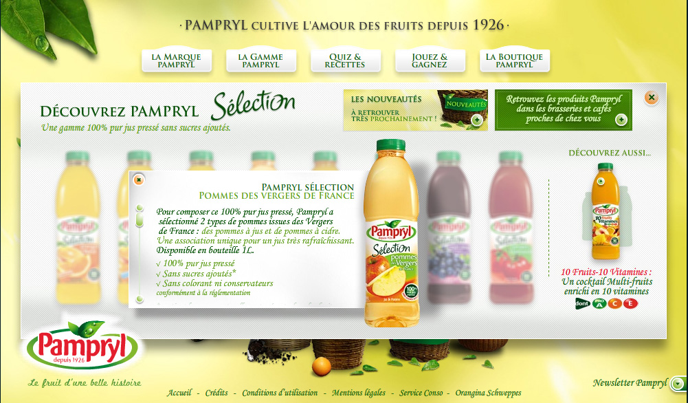 Pampryl Website