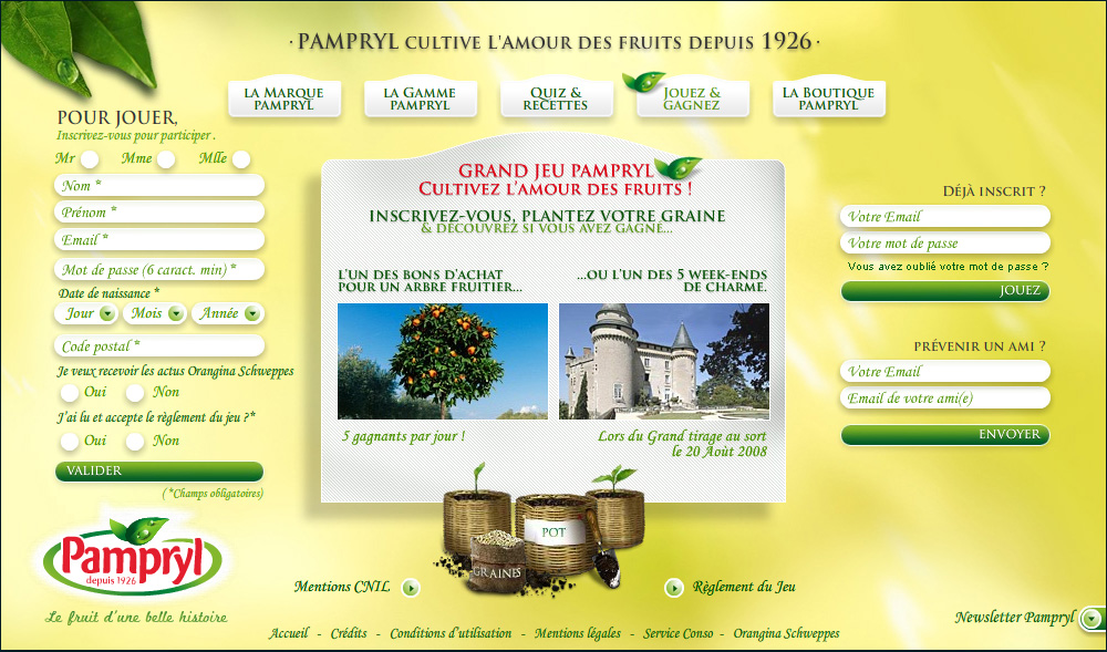 Pampryl Website