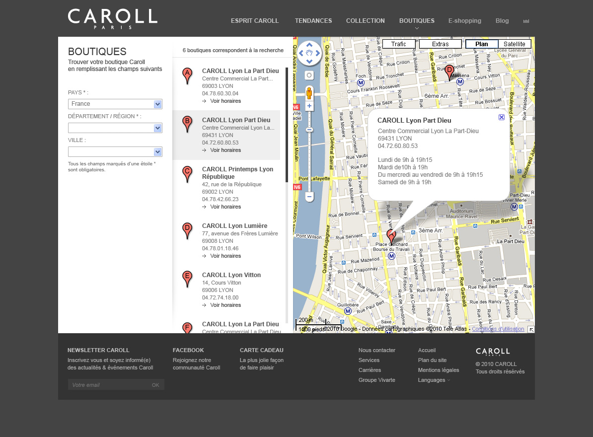 Caroll Website